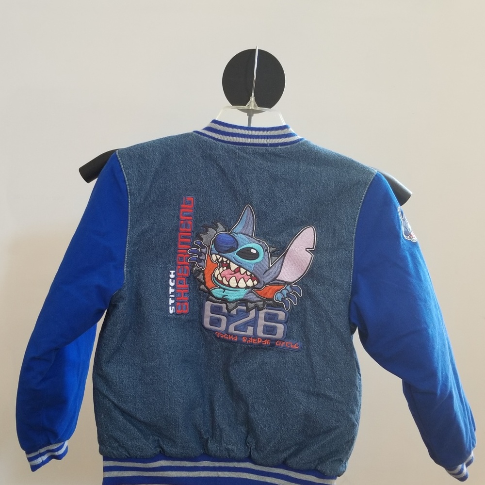 Disney Store 626 Stitch Jean Varsity coat youth L